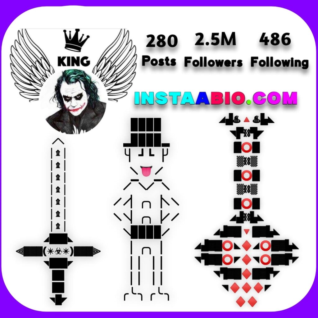 Stylish Font Bio For Boy Attitude