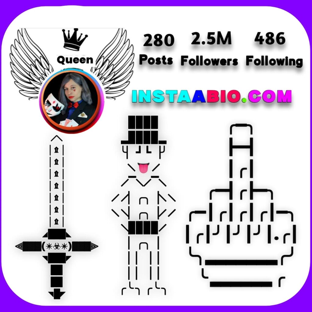 Stylish Font Bio instagram for Girl Attitude